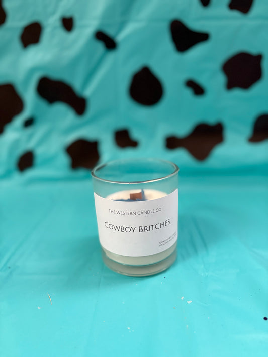 Cowboy Britches Hand Crafted 8oz Candle