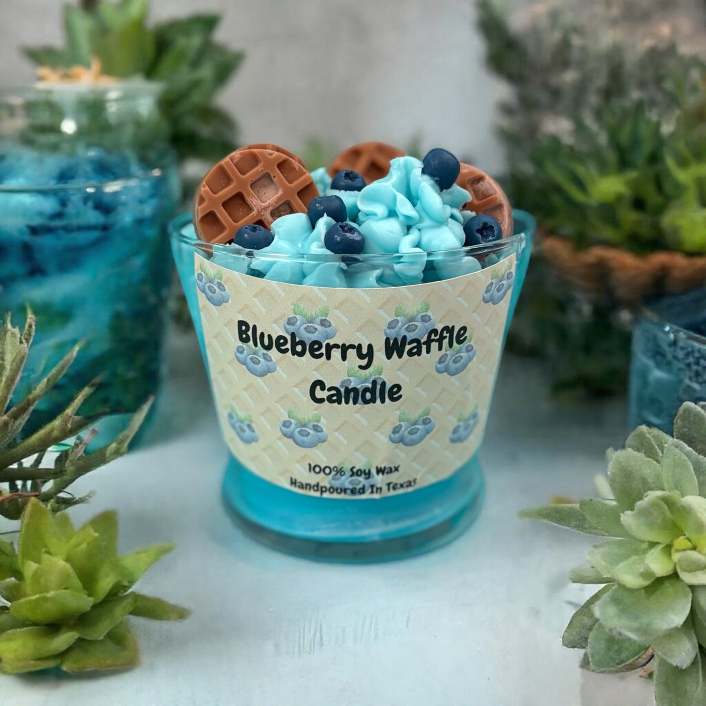 Blueberry Waffle Dessert Candle